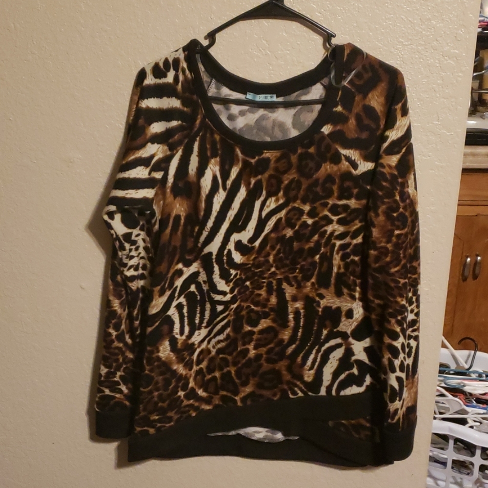Animal print sweater
